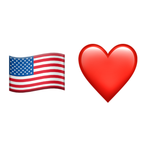 🇺🇸❤ Emoji Domain iOS rendering